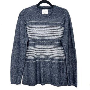 Bixby Nomad Navy White Striped Sweater Men's Size Medium